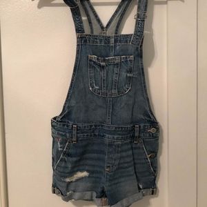 Hollister Short Denim Overalls